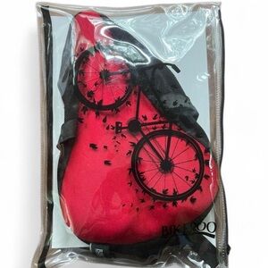 Bikerroo Gel Bike Seat Cover – Small – Red & Black